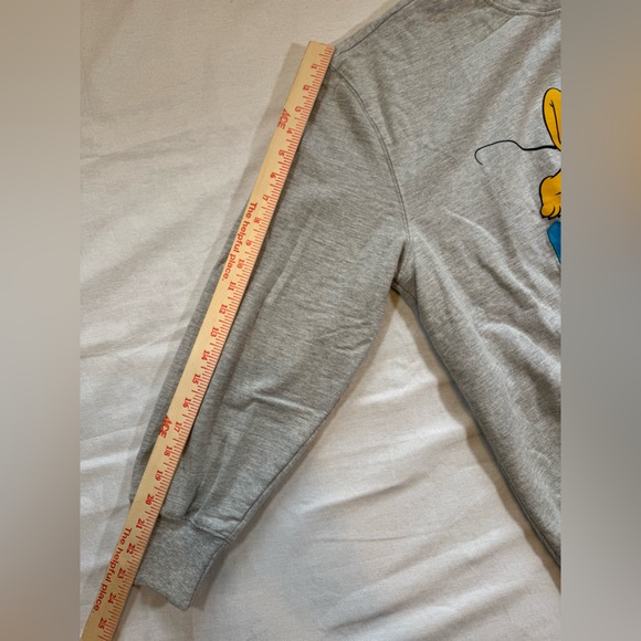Walt Disney World Gray Pluto Embroided Graphic Crewneck Sweatshirt - Picture 6 of 7